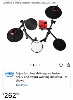 Free Carlsbro drum set electronic  original price 262 USD