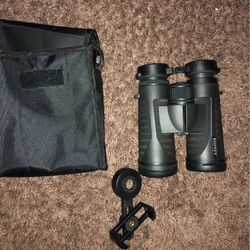 12x42 HD Binoculars for Adults with Universal Phone Adapter - High Power Binoculars with Super Bright and Large View- Lightweight Waterproof Binocular