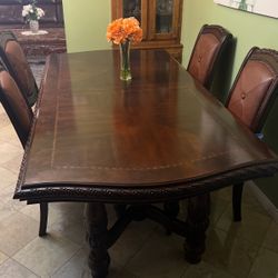 Large Dining Table Genuine Wood 