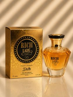 Dukaf Fragrances Rich Lady for Women Eau de Parfum Spray, Regular Size 3.4 fl oz
