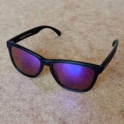 NEW Nectar Chucktown black frame purple lens unisex mens womens polarized sunglasses