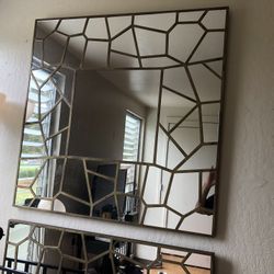 Two Identical Mosaic Mirrors