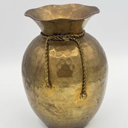 Brass Vase with Rope