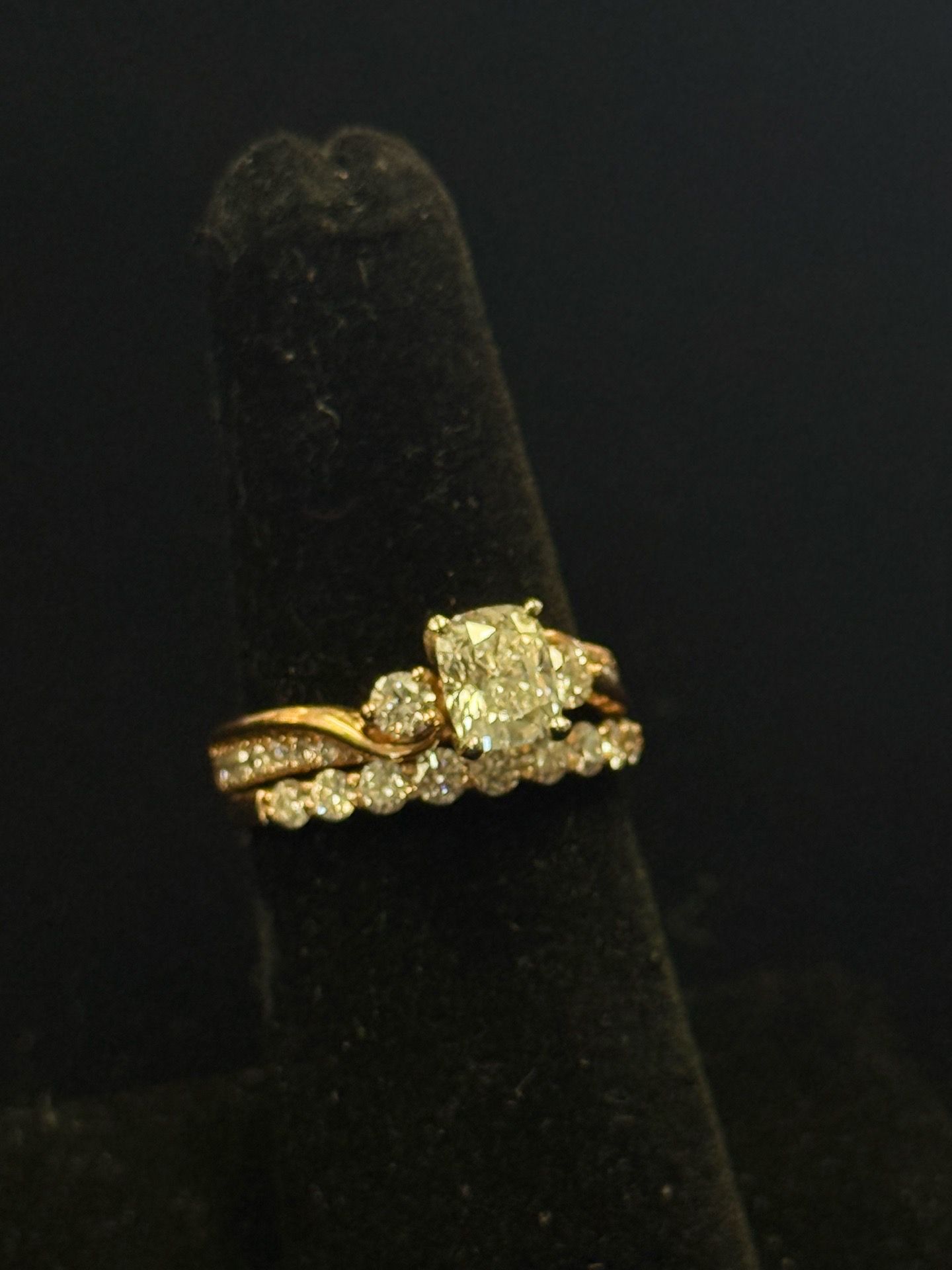 14K 5.3G 2.33CTW GIA Wedding ring