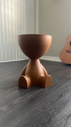 Abstract Pedestal Side Table