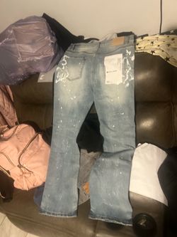 purple jeans