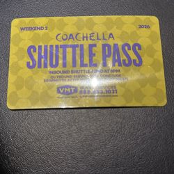 Coachella Shuttle Pass Weekend 2
