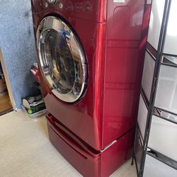 LG Gas Dryer with Pedestal Storage