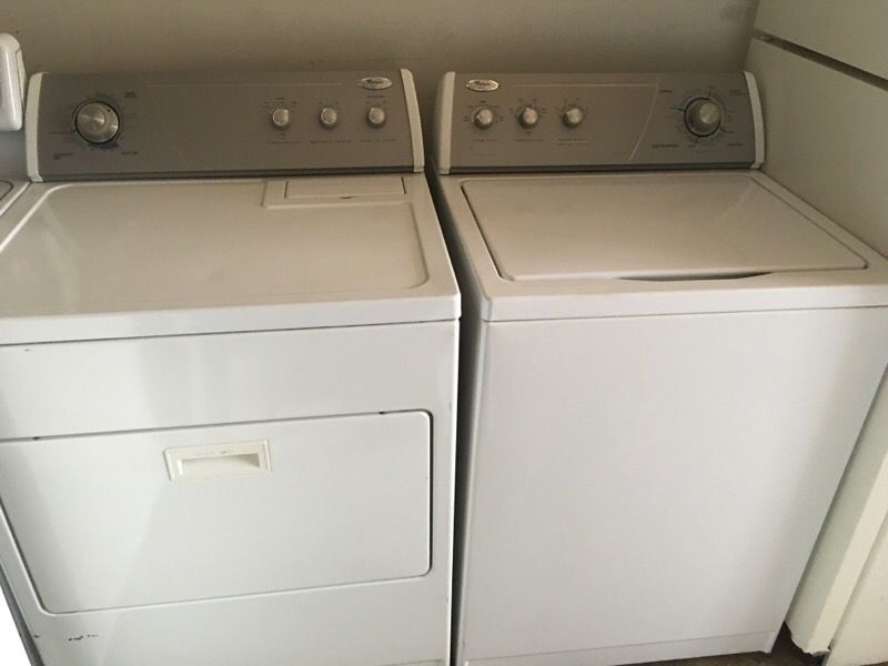 Whirlpool electric washer and dryer