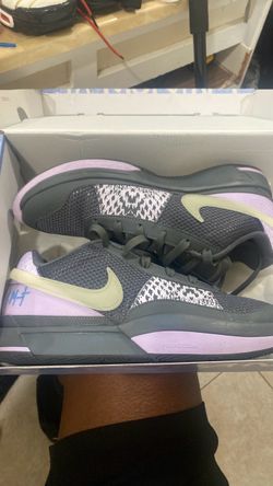 Ja 1 Nike Zoom Low-Top Sneakers Gray Lavender