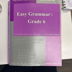 Teacher Edition Easy Grammar 6th Grade