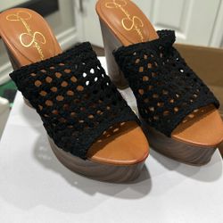 Sandals, Platform Slip-On, 6 Jessica Simpson