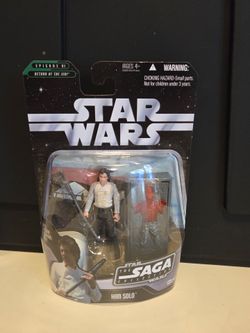 Star Wars Saga Collection Return Of The Jedi HAN SOLO Action Figure NIB 2006