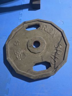 Iron Grip 45 lb Olympic Weight Plate