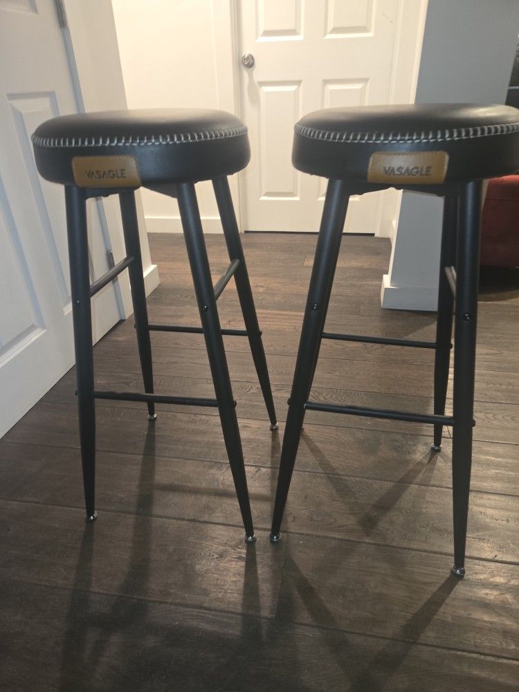 Vasagle Bar Stool Set Black