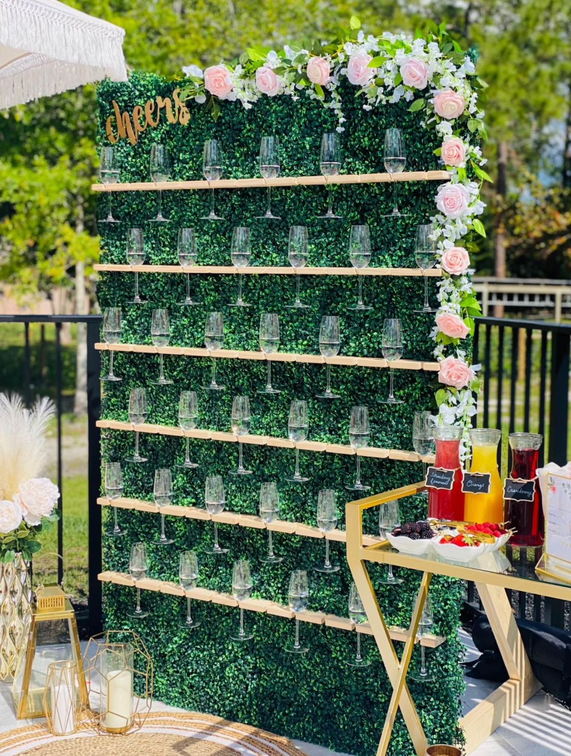 Selling Champagne Wall Holds 72 Glasses 