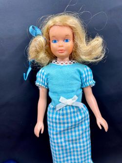 Vintage 1967 Mattel Quick Curl Skipper Pose ‘n Play Doll w Outfits and Carrying Case