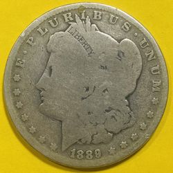 1889-O U.S. MORGAN SILVER DOLLAR $1D COIN (VG-Very Good)