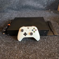 Xbox One X 1TB 4K Console with Controller and Cables
