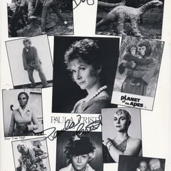 Planet of the apes 8x10 autograph / signed black & white collage Paula Crist