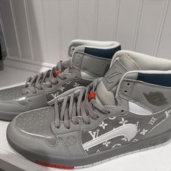 Custom Air Jordan LV Sneakers - Shipping Only