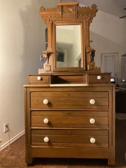 Gorgeous Antique Mirrored Dresser 