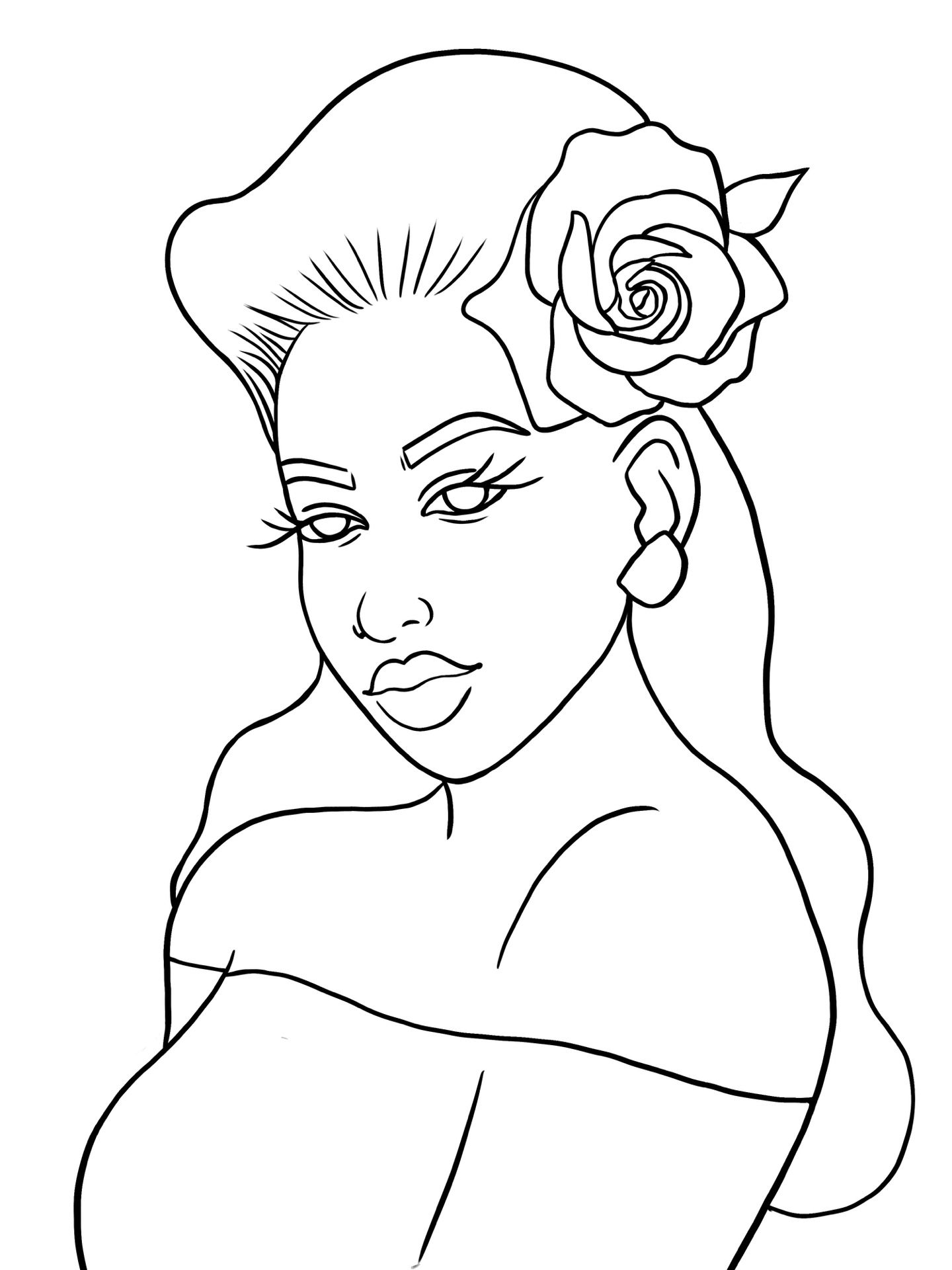 PreDrawn Canvas Outline 11x14