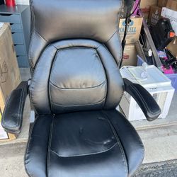 Black Leather Office Chair Lazyboy