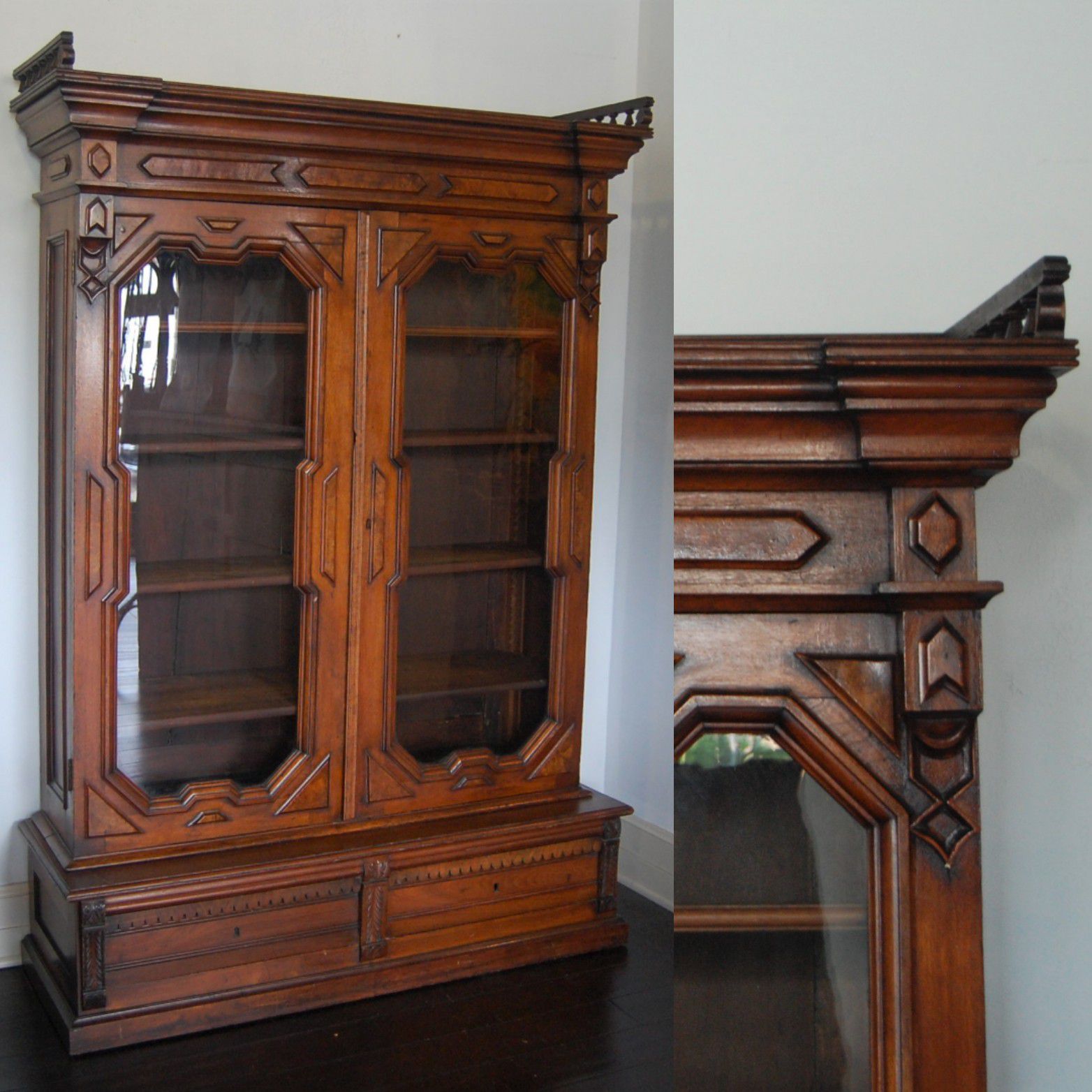 Antique 1800s Eastlake Cabinet