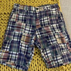 J.Crew Men’s Madras Plaid Patchwork Chino Shorts Size 29 (Multicolor) 