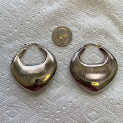 Tiffany & Co. .925 silver large E. Peretti earrings 32.5 grams