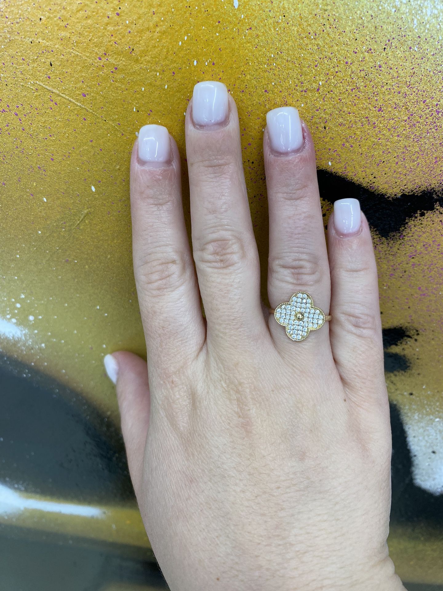 14k FLOWER RING