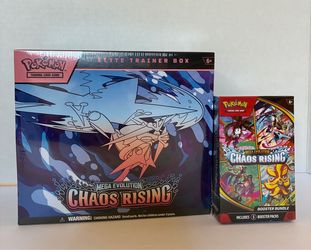Chaos Rising ETB and booster bundle Pokemon TCG