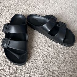 Birkenstock Arizona Essentials Eva Black Size 37 Double Strap Sandals