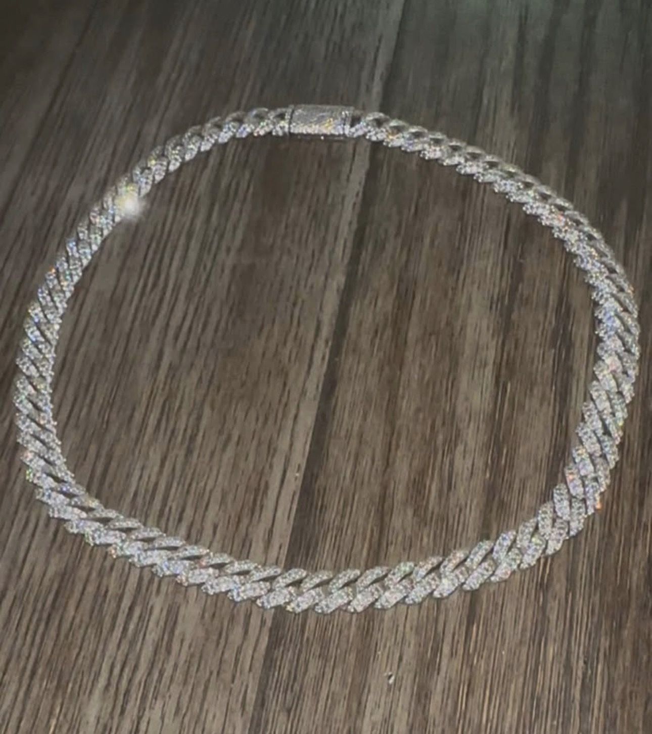 Moissanite cuban Link Chain