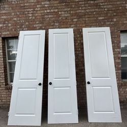 Interior Doors 2- 8ft x 2ft 6” & 1- 8ft x 2ft 4”
