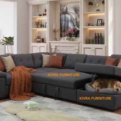 NEW IN BOX - Gray Sectional Couch Sectional Sofa Modular Sofa Couch - Delivery Available 🚚