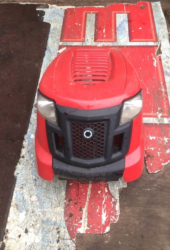 Troy bilt riding mower hood