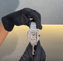 Cartier Moissanite Watch