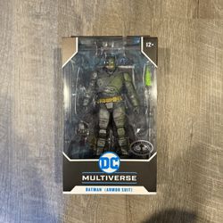 In Hand, Brand New, Never Opened McFarlane DC Multiverse - BvS Dawn of Justice - Batman (Armor Suit) - 7“ Figure - Platinum Edition Chase 