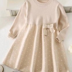 New Beautiful Knit Girl Dress Size 6