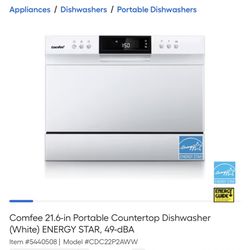 Dish Washer Portable  Only Used Once Hust Dusty Is All Has Been Sitting In Great Shape 