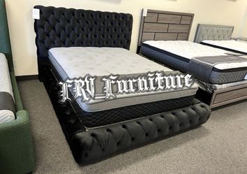New Queen Bed Frame With Mattress 