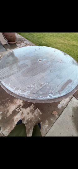 Patio table glass topper