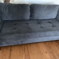Grey Velvet Sofa