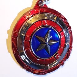 NEW - Captain America Die Cast Metal Shield Pendant