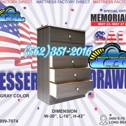 Grey Five Drawer Dresser Compressed Chest Cajonera Comoda 