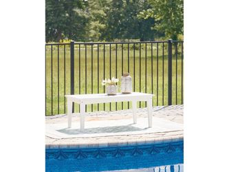 Hyland wave White Outdoor Coffee Table