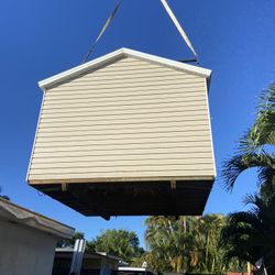 Sheds relocated ,,, Movemo Casita De Patio Container Rv Crane 