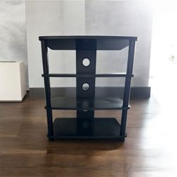 Compact Black Media Stand 
